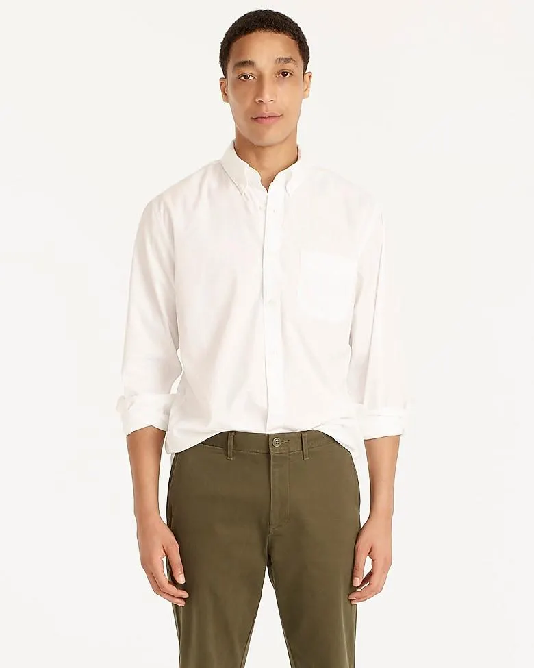 Secret Wash organic cotton poplin shirt