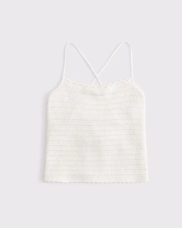 Crochet-Style Tie-Back Tank