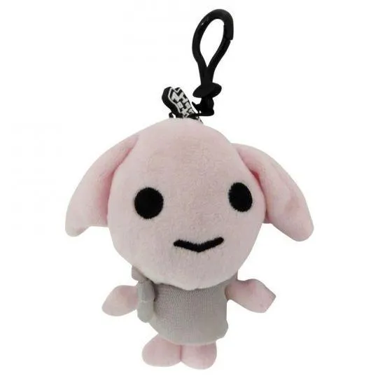 Harry Potter Plush Keychain - DOBBY the Elf (4 inch - Plastic Key Clip)