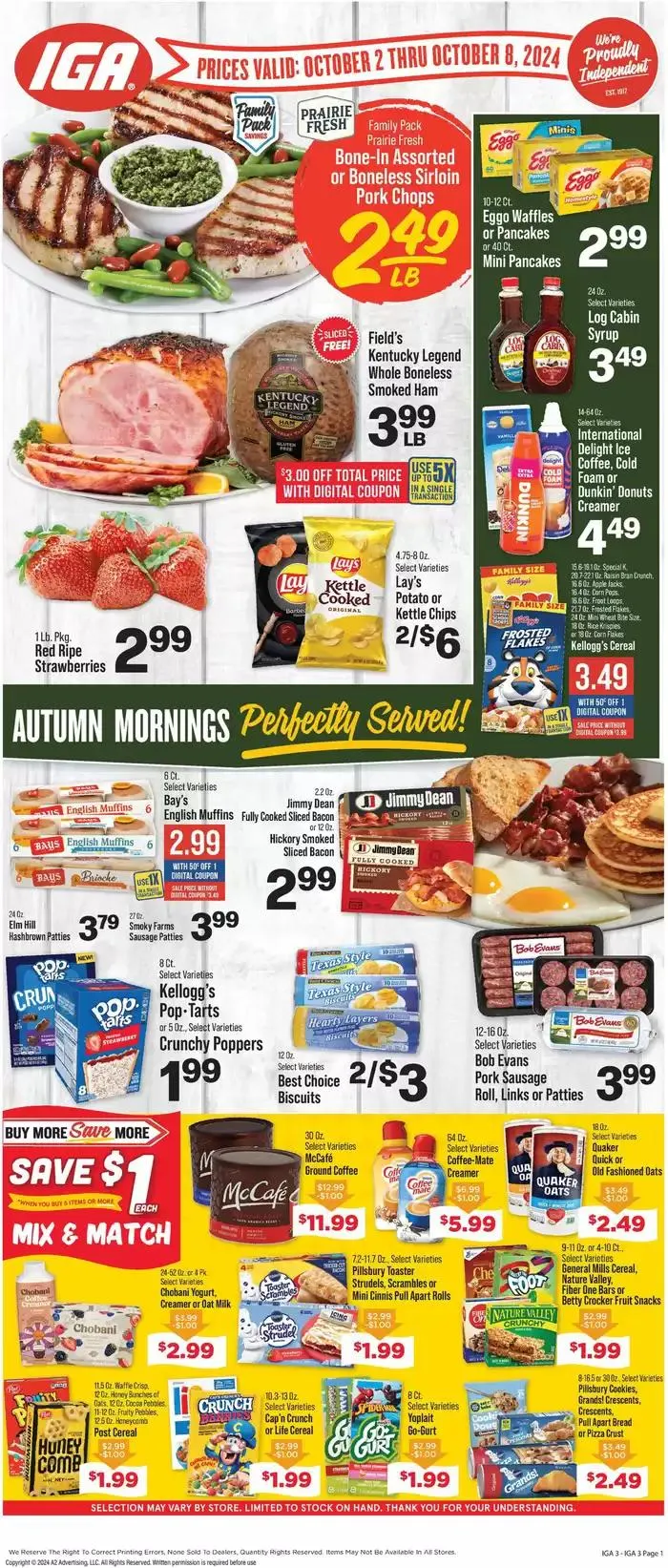 Weekly ad Offers for bargain hunters from October 2 to October 8 2024 - Page 1