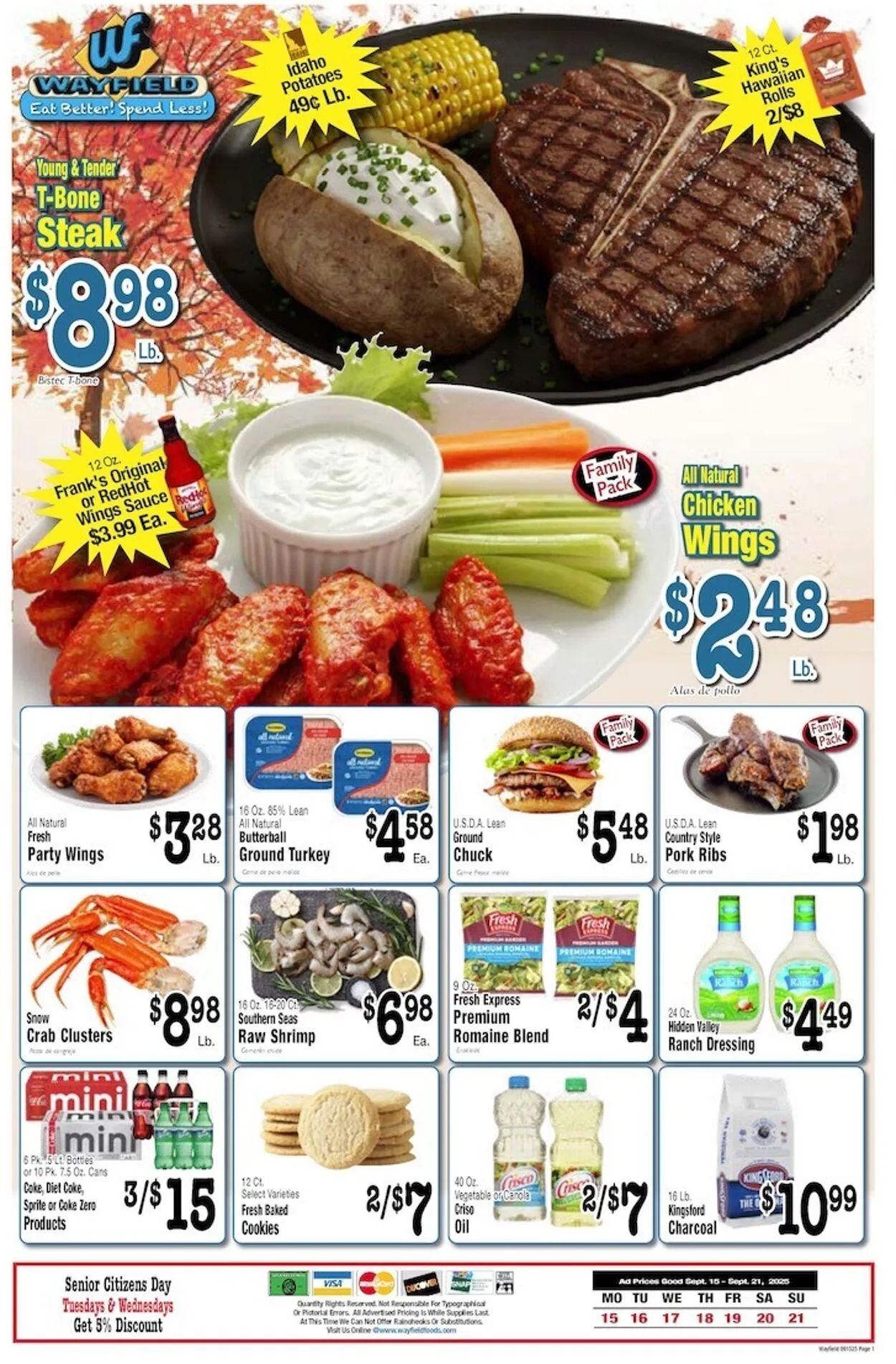 Weekly ad Wayfield from September 15 to September 21 2025 - Page 1