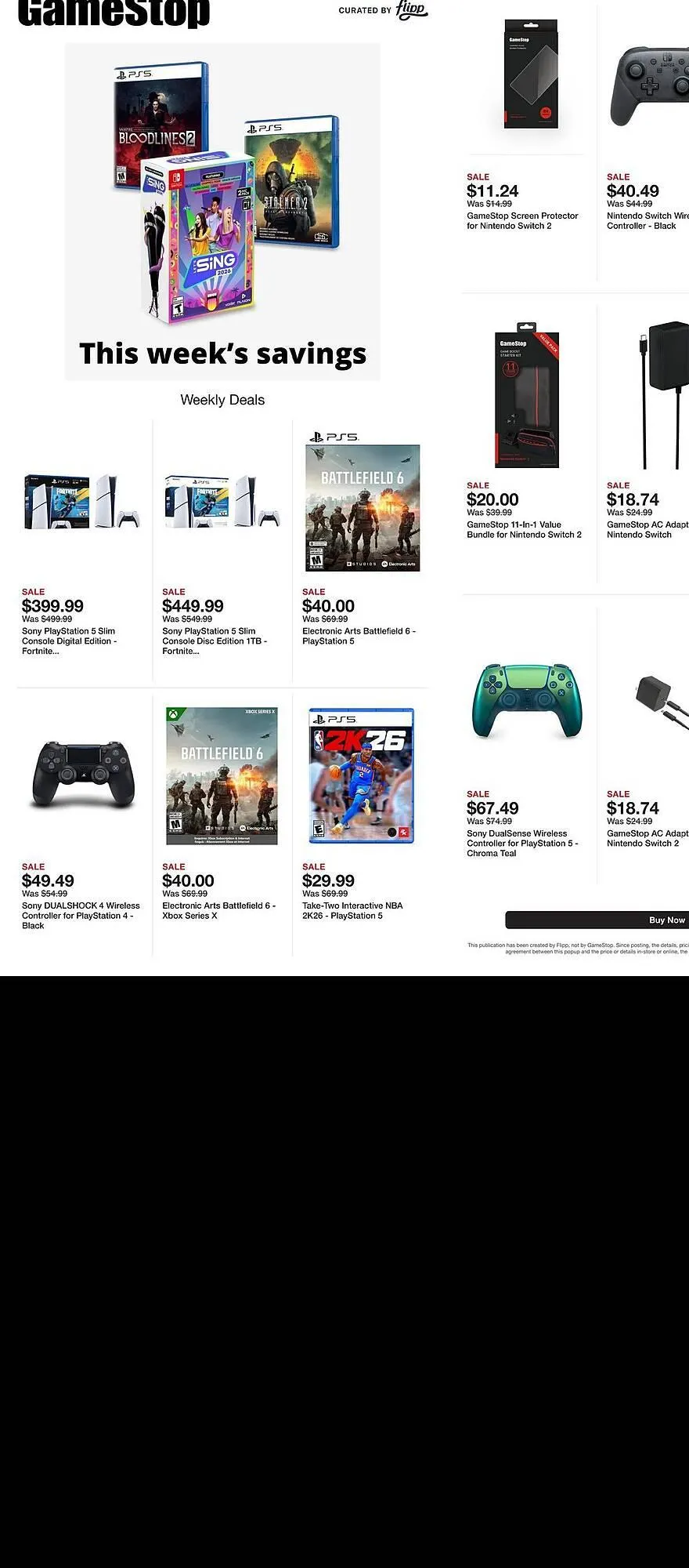 Game Stop weekly ad - 1