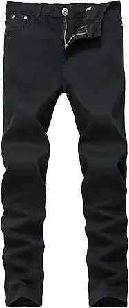 FREDD MARSHALL Men's Skinny Slim Fit Stretch Straight Leg Fashion Jeans Pants