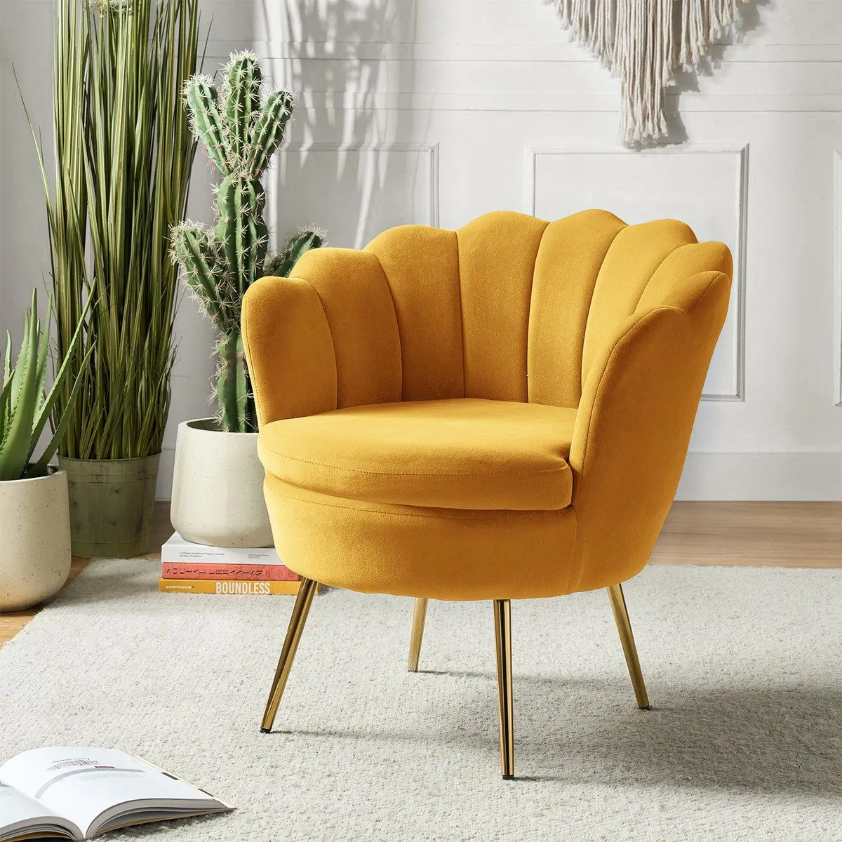 Hendrix Velvet Accent Chair