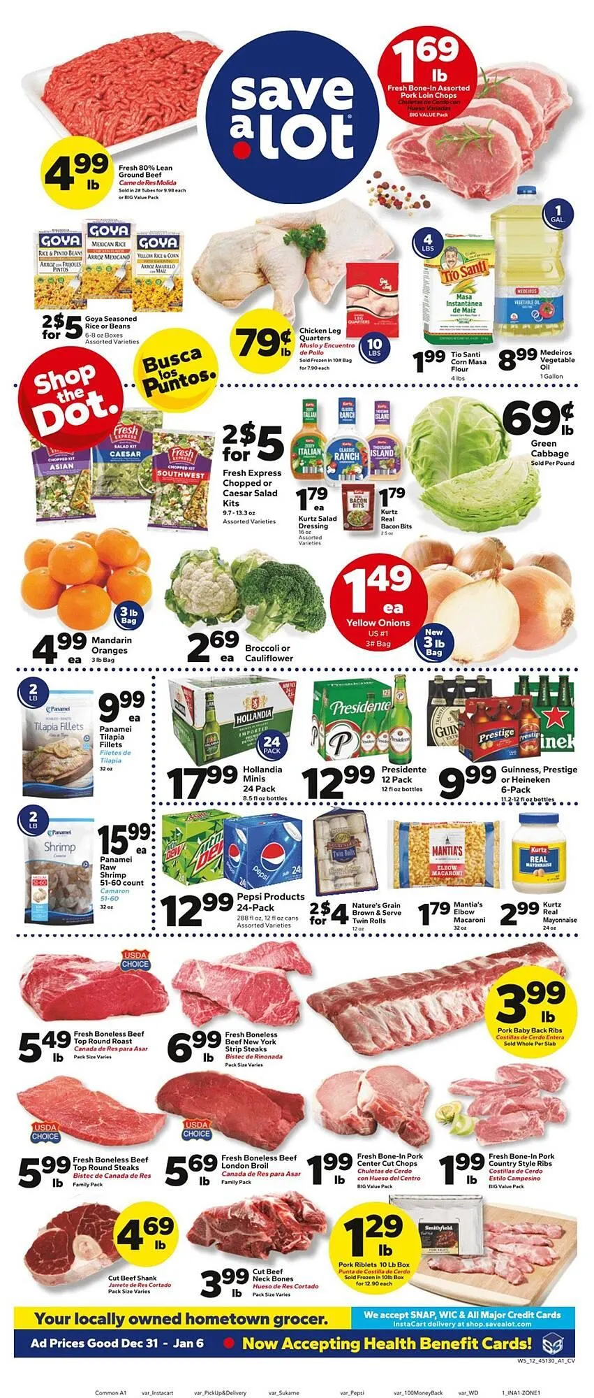 Weekly ad Save a Lot weekly ad from December 31 to January 6 2026 - Page 1