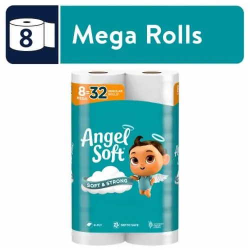 Angel Soft® Soft and Strong Toilet Paper Mega Rolls