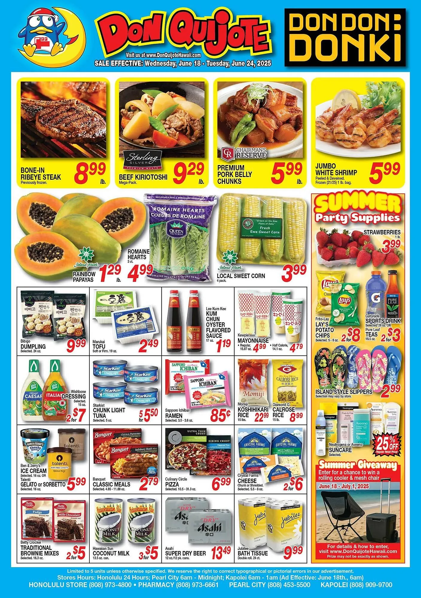Weekly ad Don Quijote Hawaii Weekly Ad from June 18 to June 24 2025 - Page 1