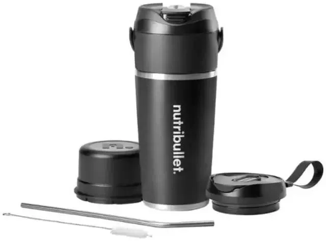 NutriBullet NBPB50350AW Black 20 ounces Jar Size Flip Insulated Portable Blender 1