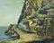 Pino Romanò, View of Scilla, Oil Painting, 1998