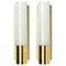 Opaline Glass Wall Lights from Glashütte Limburg, 1970, Set of 2