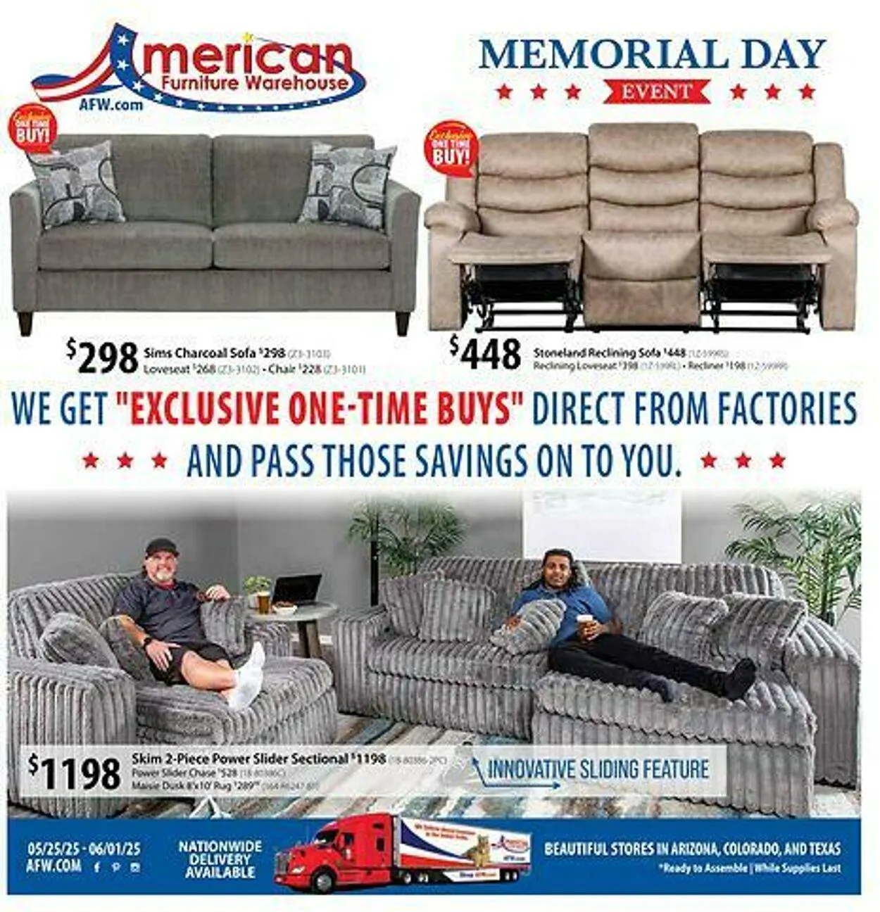 Weekly ad American Furniture Warehouse Current weekly ad from December 7 to December 21 2025 - Page 1