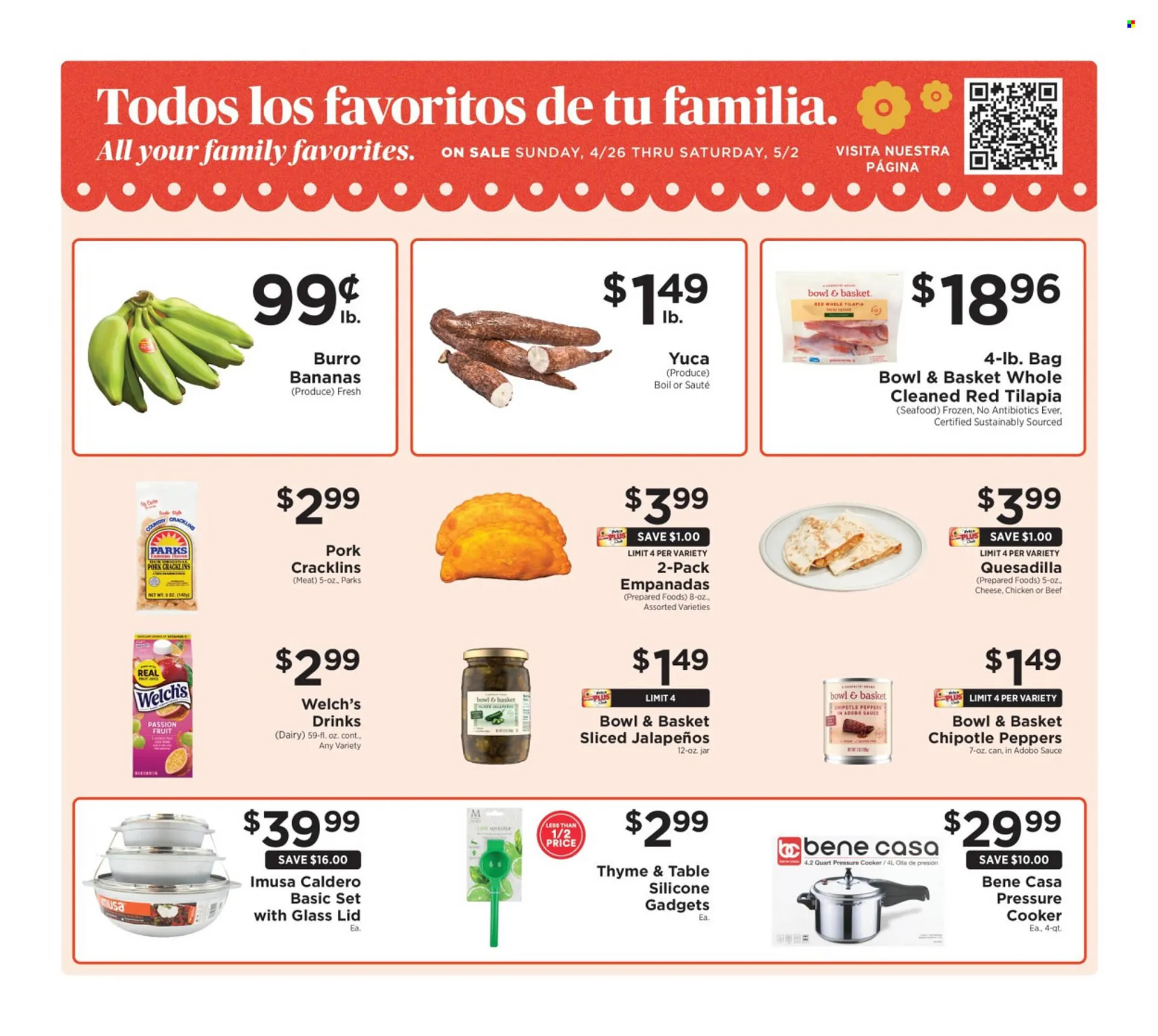 Weekly promotion ShopRite flyer spanning from April 26 to May 2 2026 - Page 1 for Catalogue 365