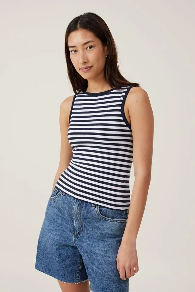 The One Basic Boat Neck Tank