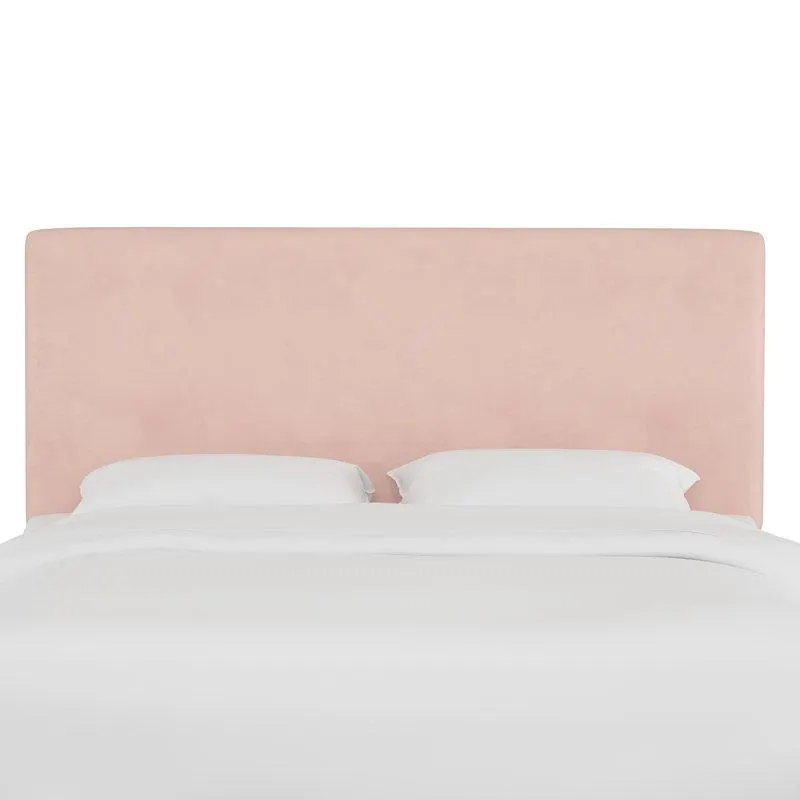Full Classic Blush Performance Velvet Eisley Upholstered Headboard