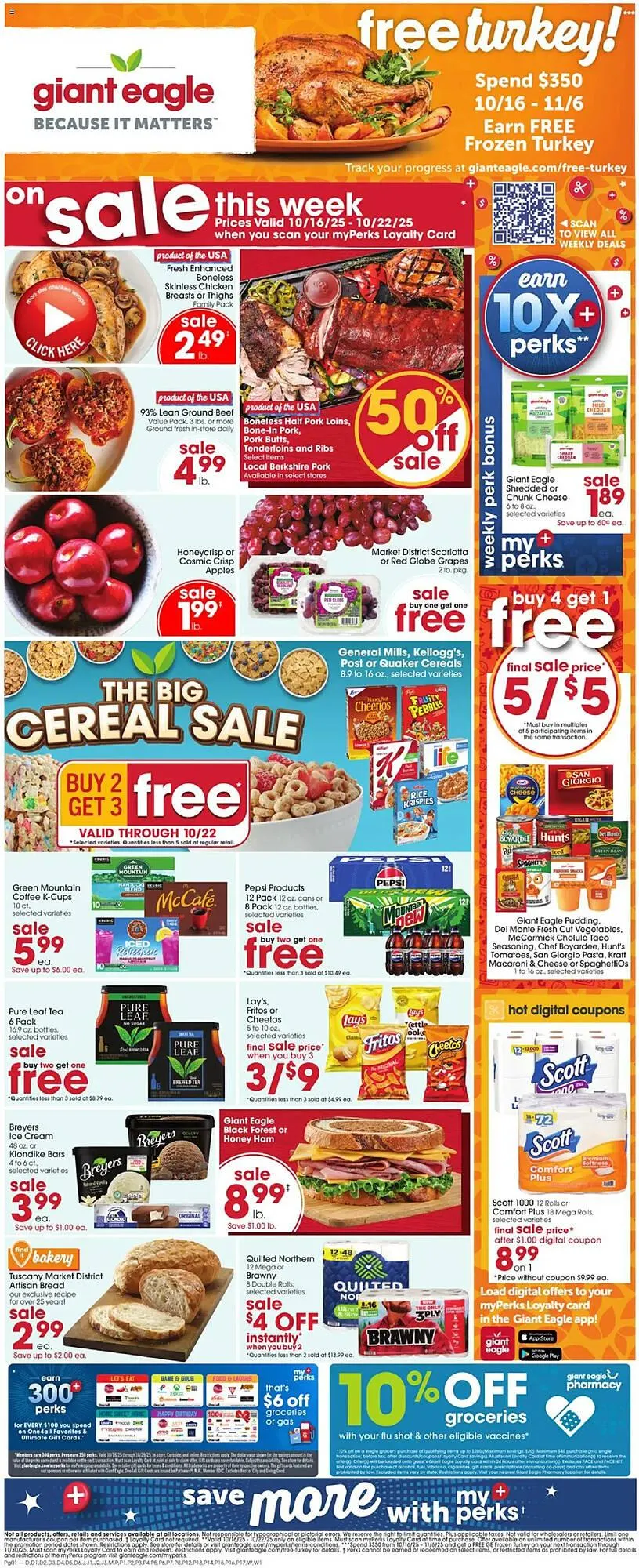Weekly ad Giant Eagle weekly ad from October 16 to October 22 2025 - Page 1