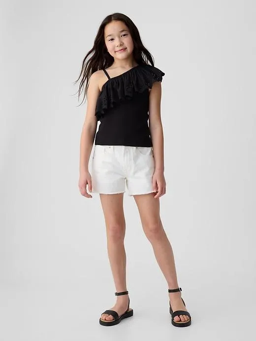 Kids Low Rise Stride Denim Shorts