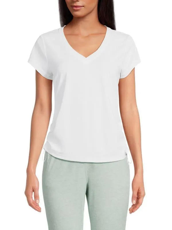 Ruched Side Tech T-Shirt