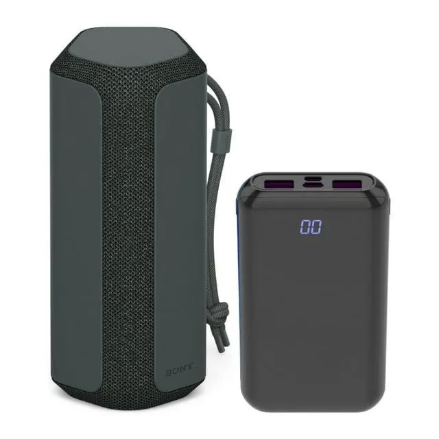 Sony SRS-XE200 X-Series Wireless Ultra Portable Black Bluetooth Speaker with Battery Pack