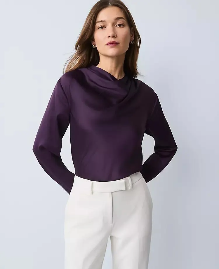 Asymmetric Satin Top