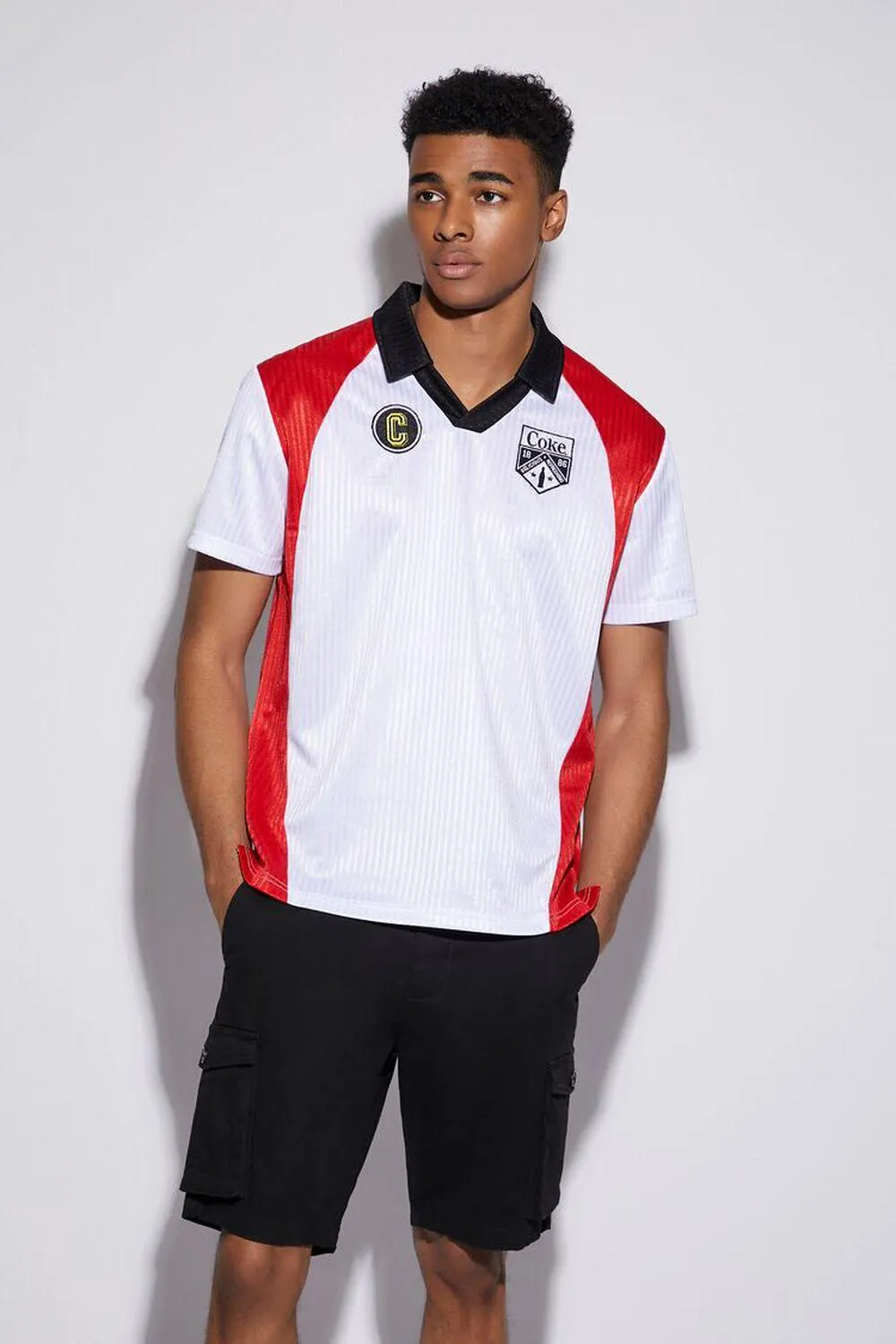 Coca-Cola Embroidered Patchwork Shirt