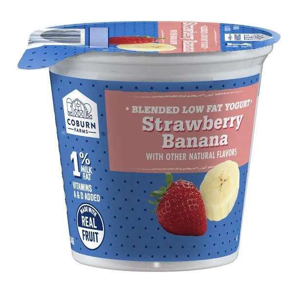 Coburn Farms Lowfat Strawberry/Banana Yogurt