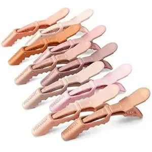 FRAMAR Neutral Alligator Clips For Hair Styling 10 Pack – Professional Alligator Hair Clips For Women, Hair Clip For Women, Salon Hair Clips For Styling – Firm Hold Without Slipping