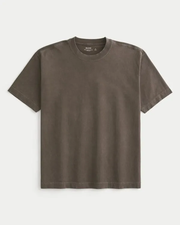 Boxy Washed Heavyweight Crew T-Shirt