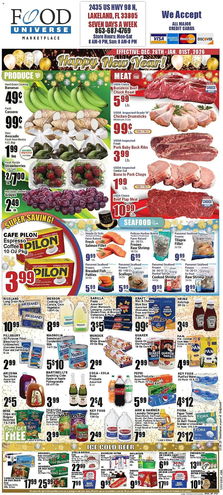 Weekly ad Food Universe circular from December 26 to January 1 2026 - Page 1