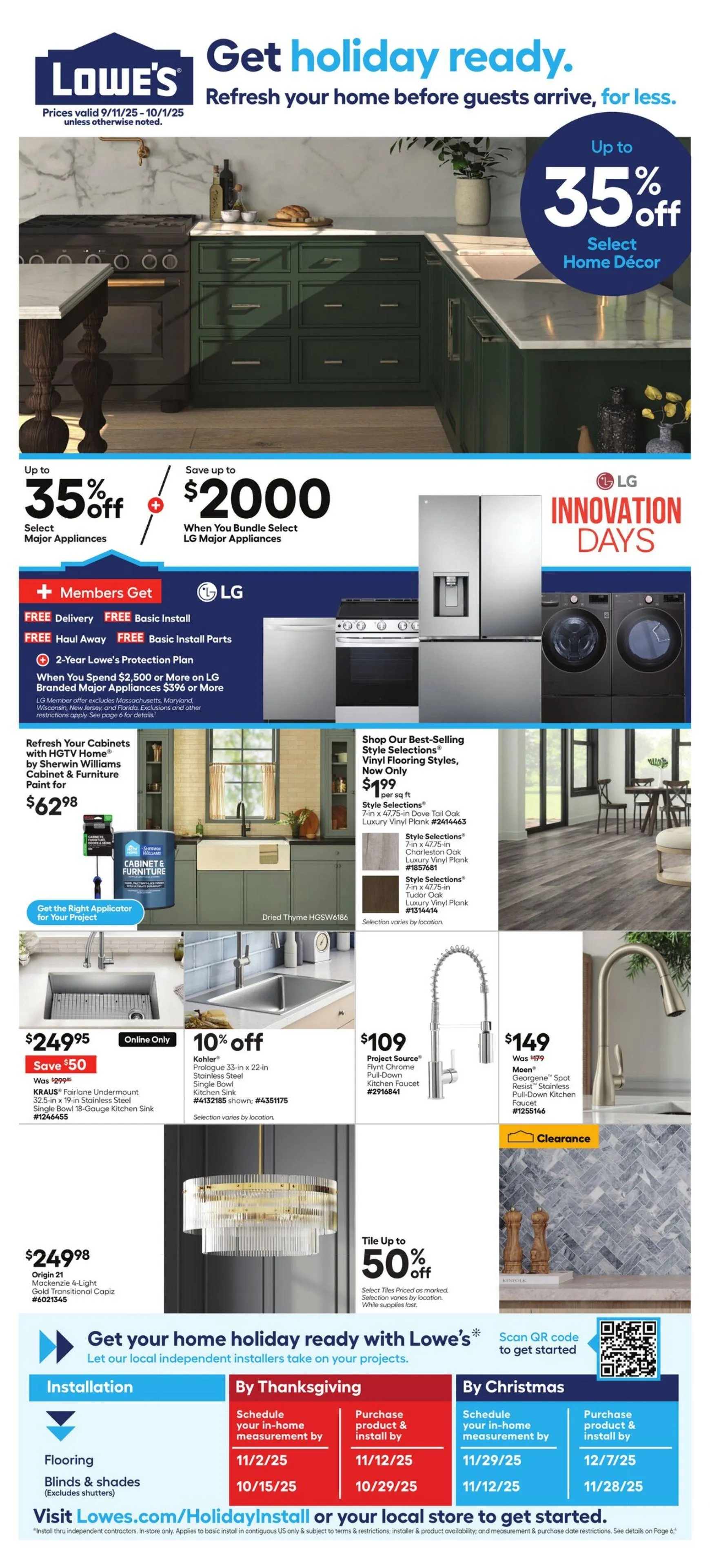 Weekly ad Lowe's from September 11 to October 1 2025 - Page 1