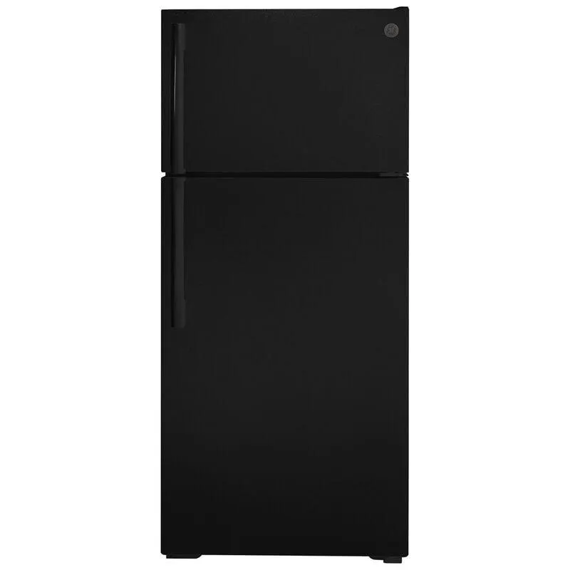 GE 28 in. 16.6 cu. ft. Top Freezer Refrigerator - Black