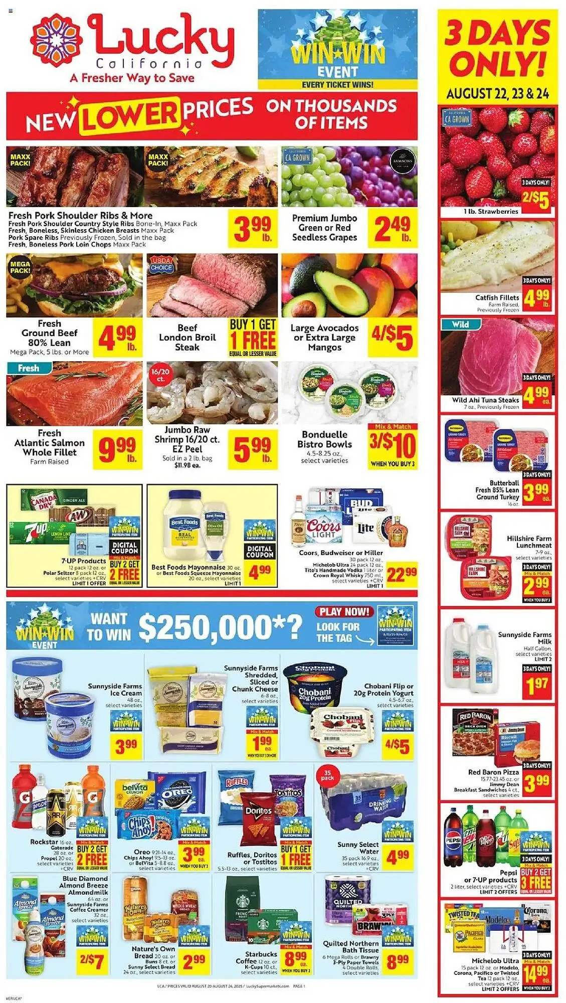 Weekly ad Lucky Supermarkets Weekly Ad from August 20 to August 27 2025 - Page 1