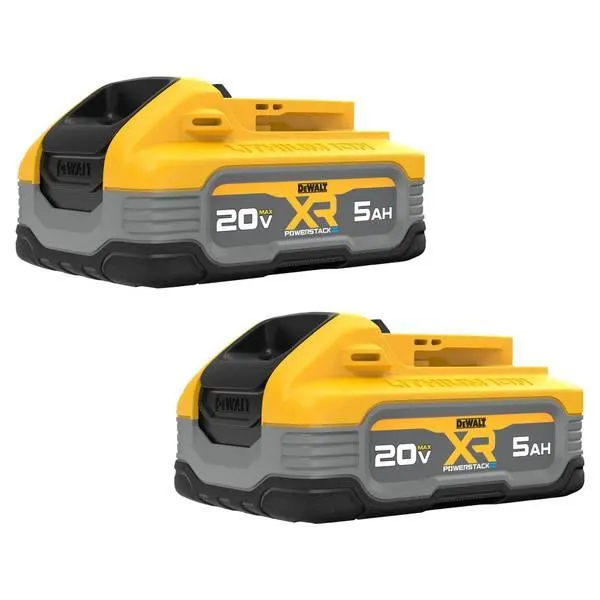 2-Pack, 20V MAX* XR POWERSTACK 5Ah Battery