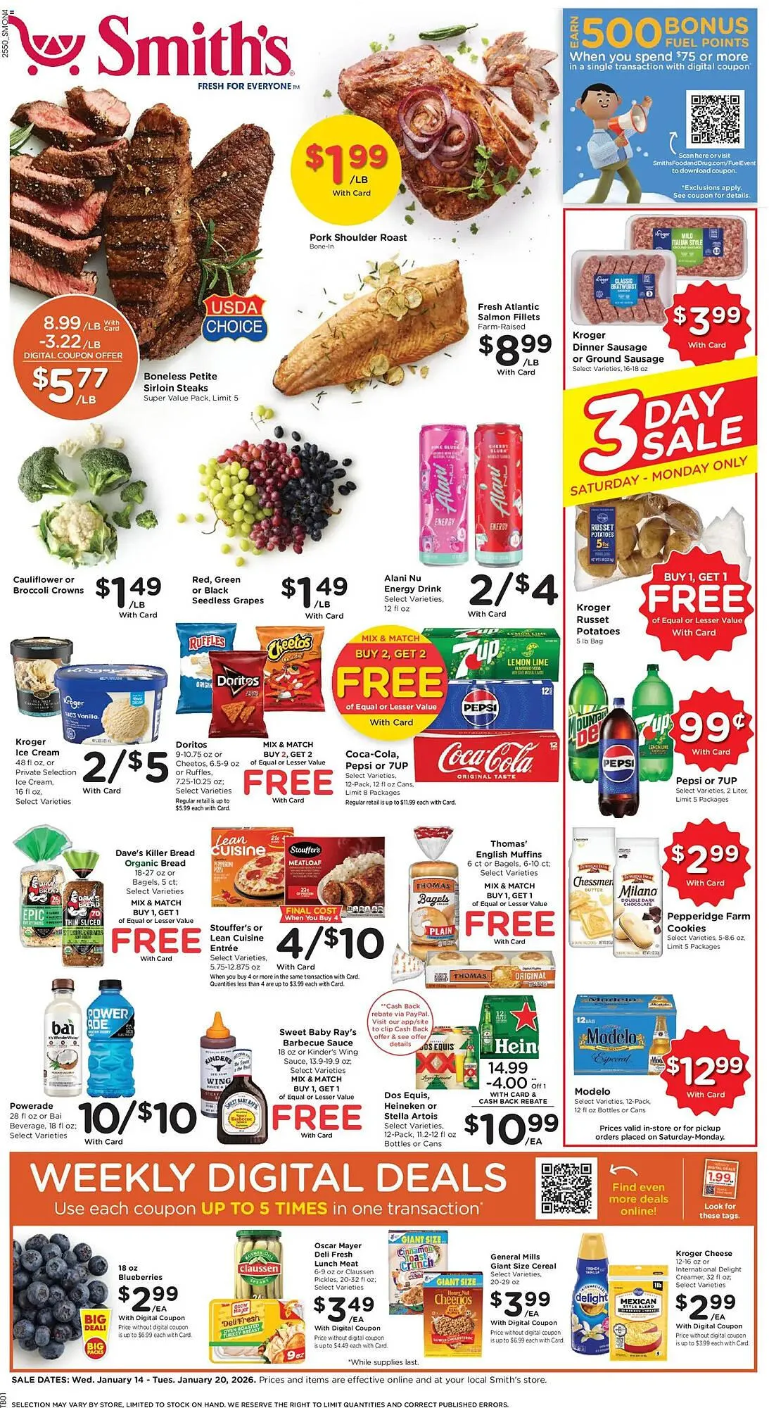 Weekly ad Smith's weekly ad from January 14 to January 20 2026 - Page 1