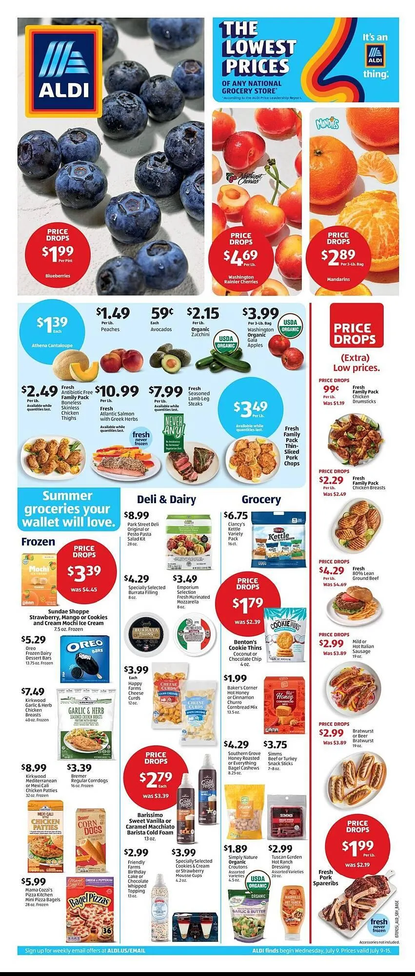 Weekly ad Aldi Weekly Ad from July 9 to July 15 2025 - Page 1