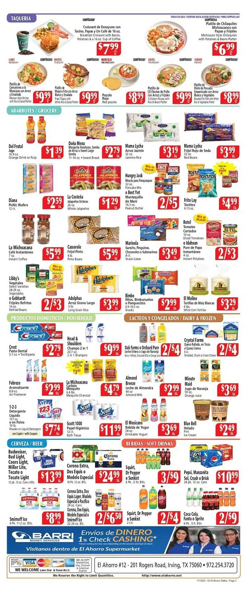 Weekly ad El Ahorro weekly ad from November 12 to November 18 2025 - Page 2