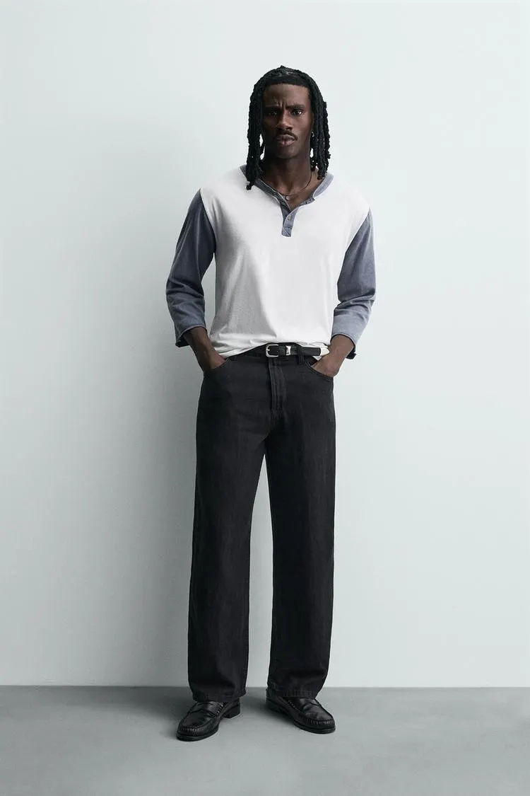 LIGHTWEIGHT LOOSE WIDE FIT JEANS