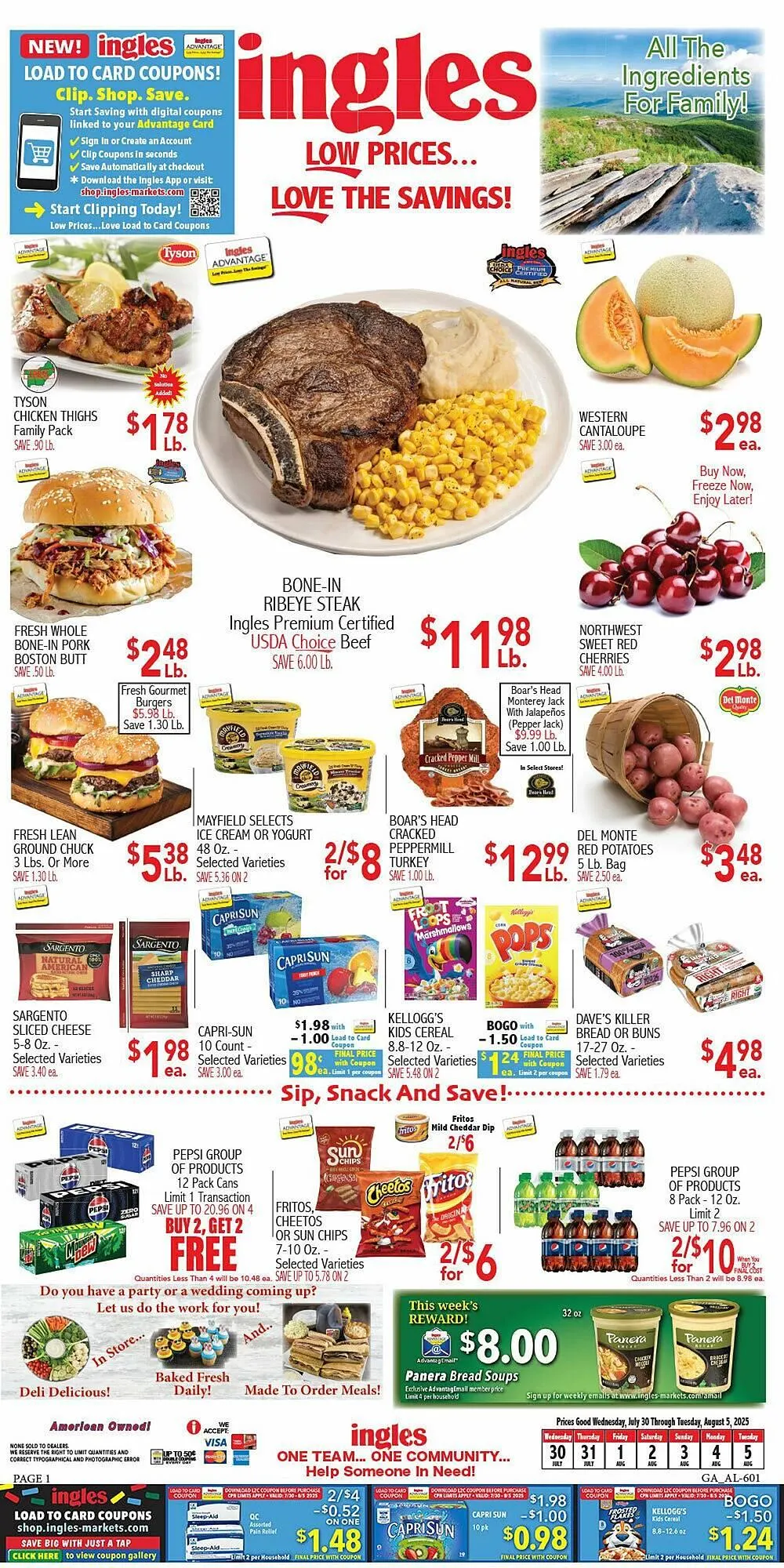 Weekly ad Ingles Markets Weekly Ad from July 30 to August 5 2025 - Page 1