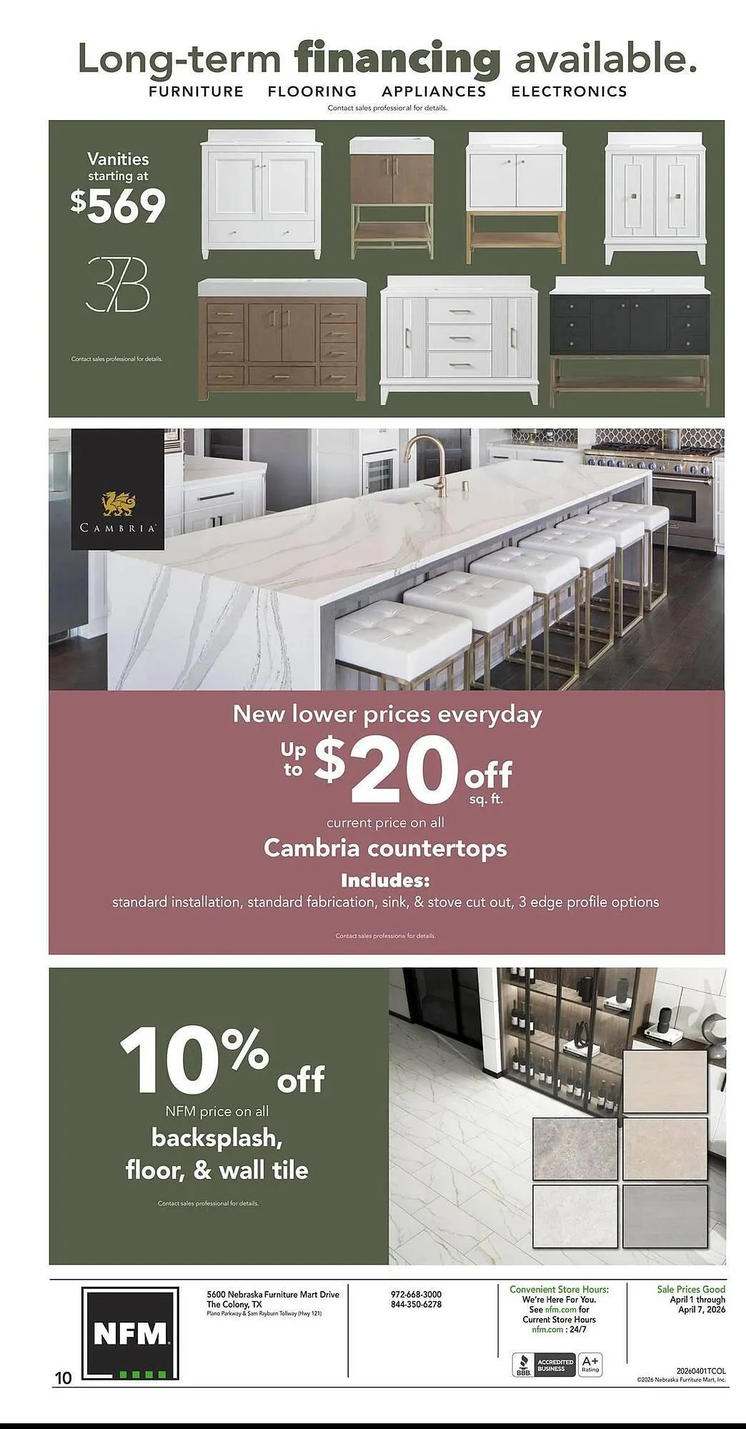 Weekly ad Nebraska Furniture Mart weekly ad from April 1 to April 7 2026 - Page 10
