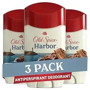 Old Spice Antiperspirant Deodorant for Men, Harbor Scent, 48 Hr Odor Protection, 2.6 oz (Pack of 3)