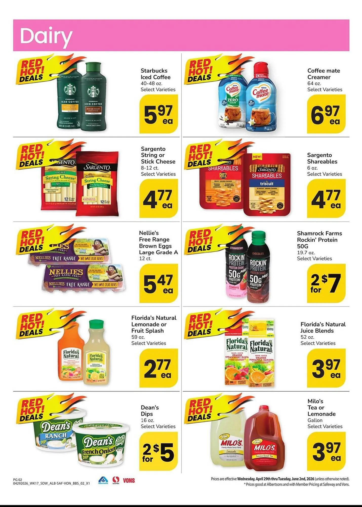 Weekly promotion Safeway weekly ad spanning from April 29 to June 2 2026 - Page 2 for Catalogue 365