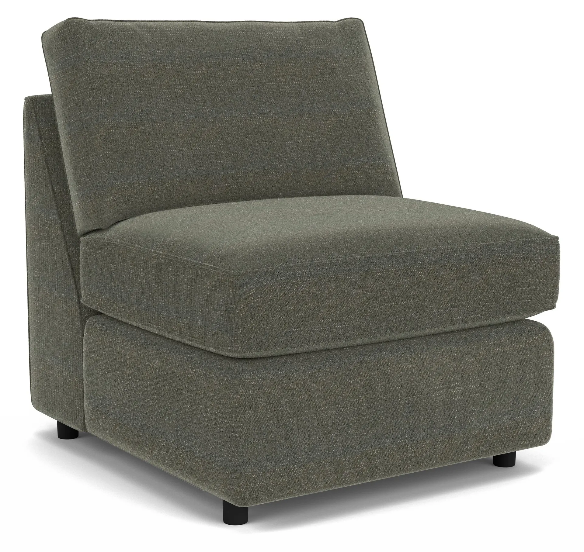 York Armless Chair in Hawkins Charcoal