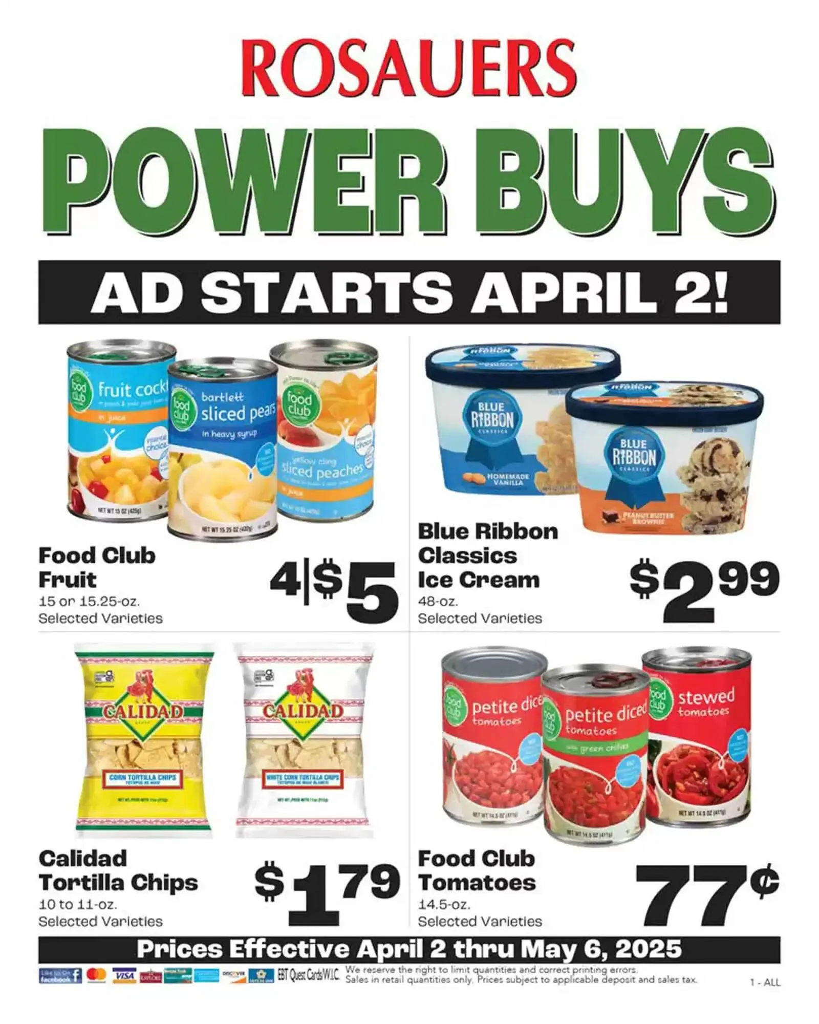 Weekly ad Rosauers Weekly Ad from April 2 to May 6 2025 - Page 1