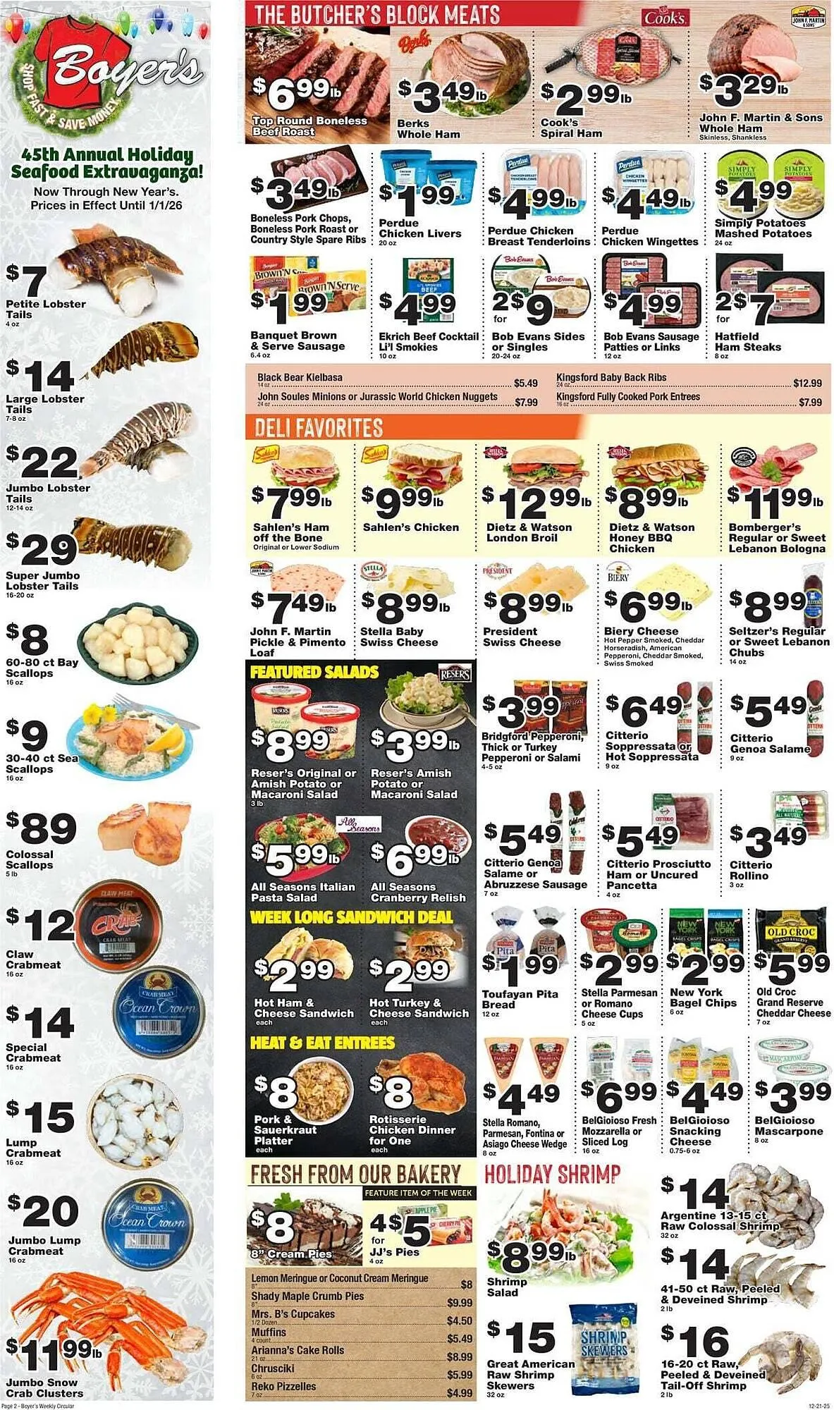 Weekly ad Boyer's Food Markets weekly ad from December 21 to December 27 2025 - Page 2