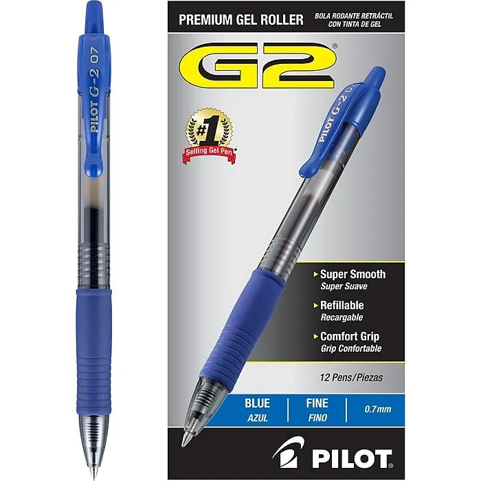 Pilot G2 Retractable Gel Pens,
