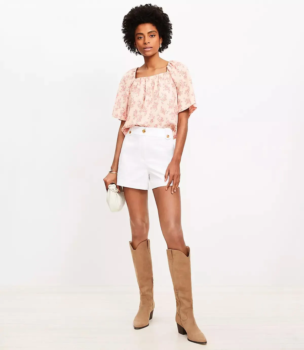 Tab Waist Utility Shorts