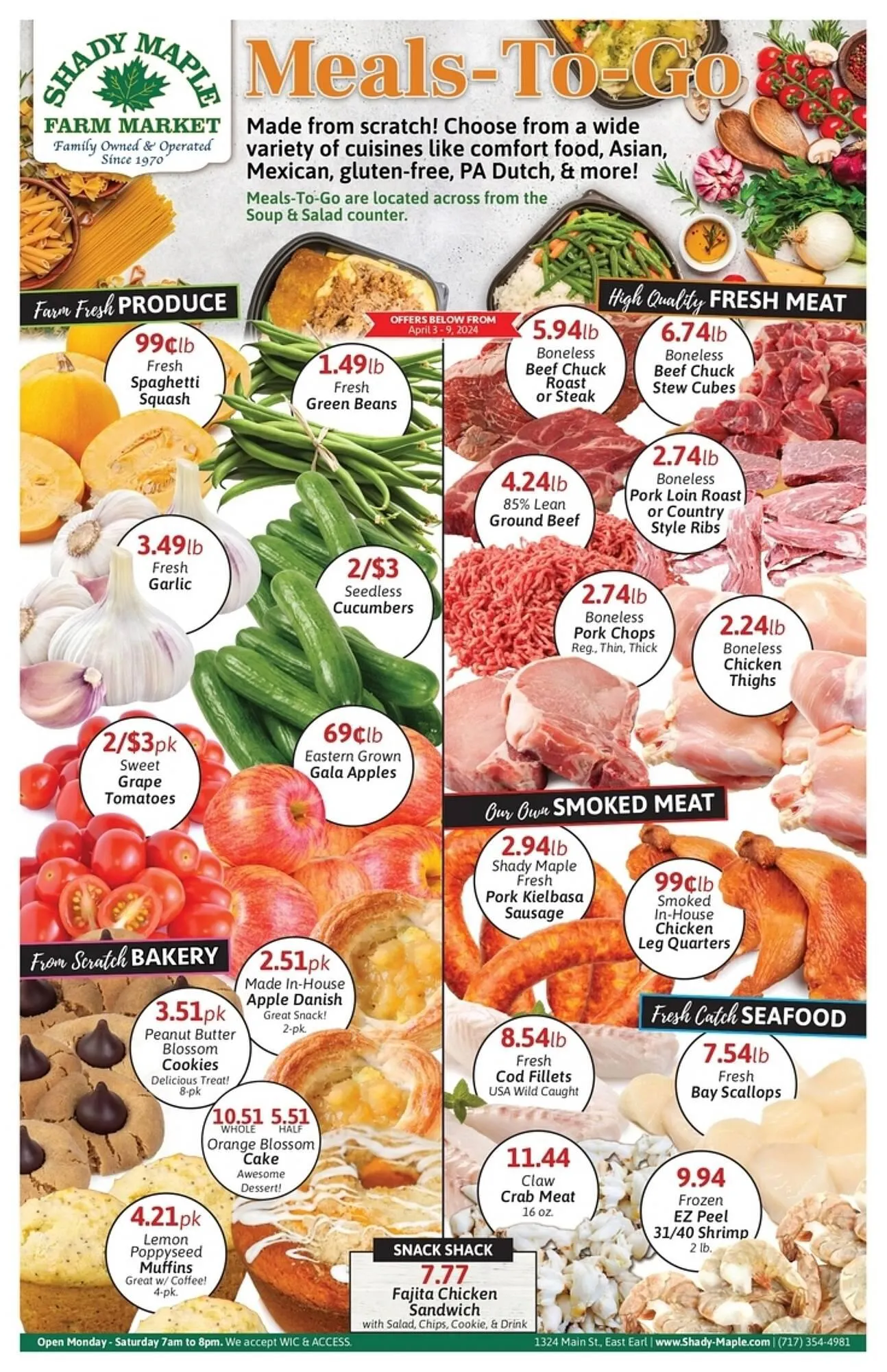 Weekly ad Shady Maple ad from April 3 to April 9 2024 - Page 1