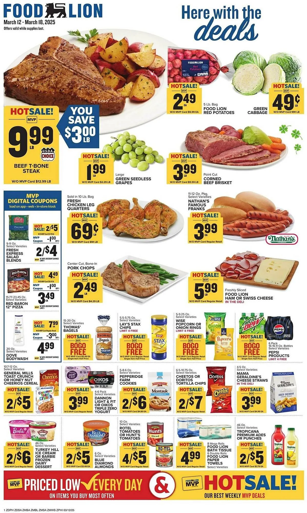 Weekly ad Food Lion Weekly Ad from March 12 to March 18 2025 - Page 1