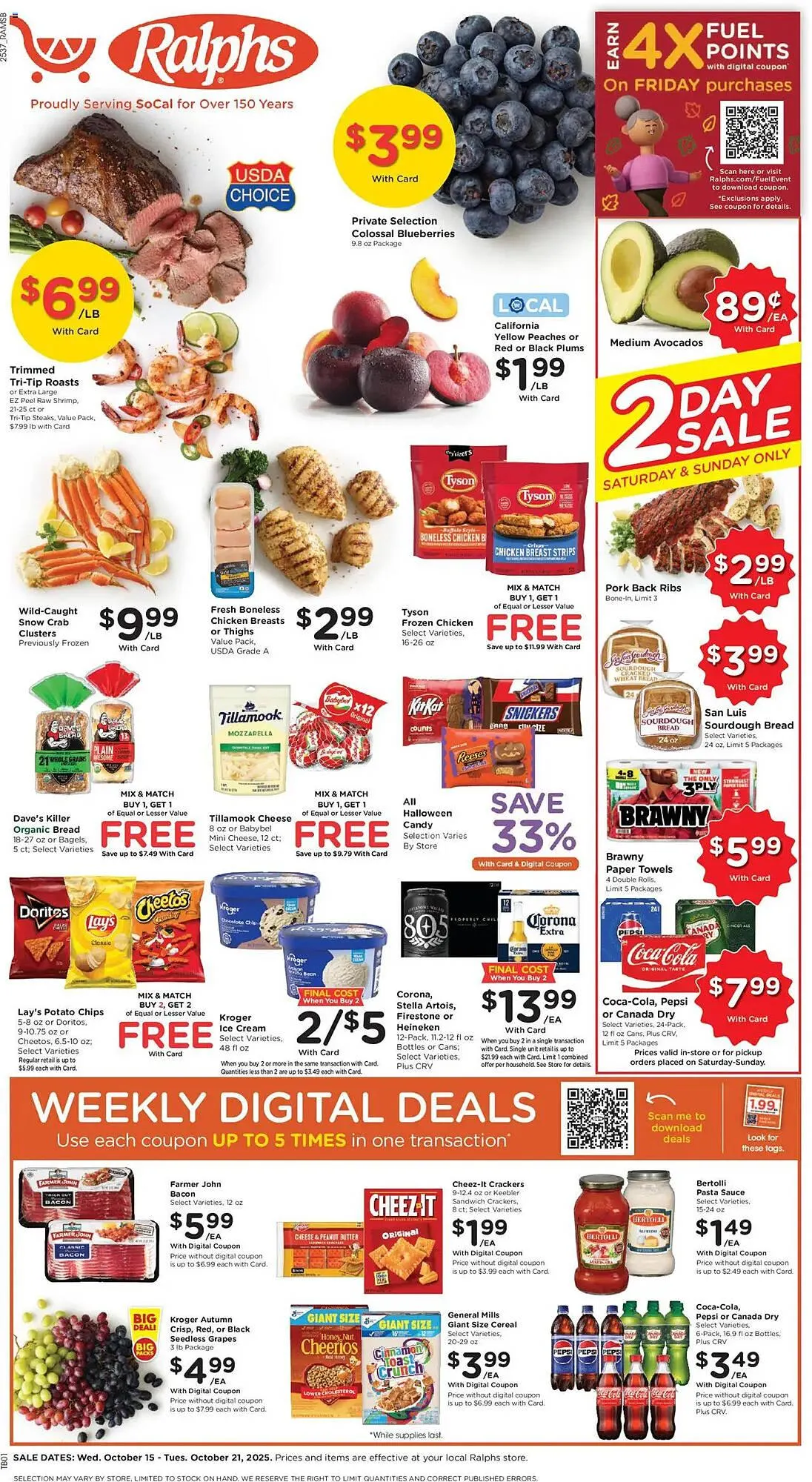 Weekly ad Ralphs weekly ad from October 15 to October 21 2025 - Page 1