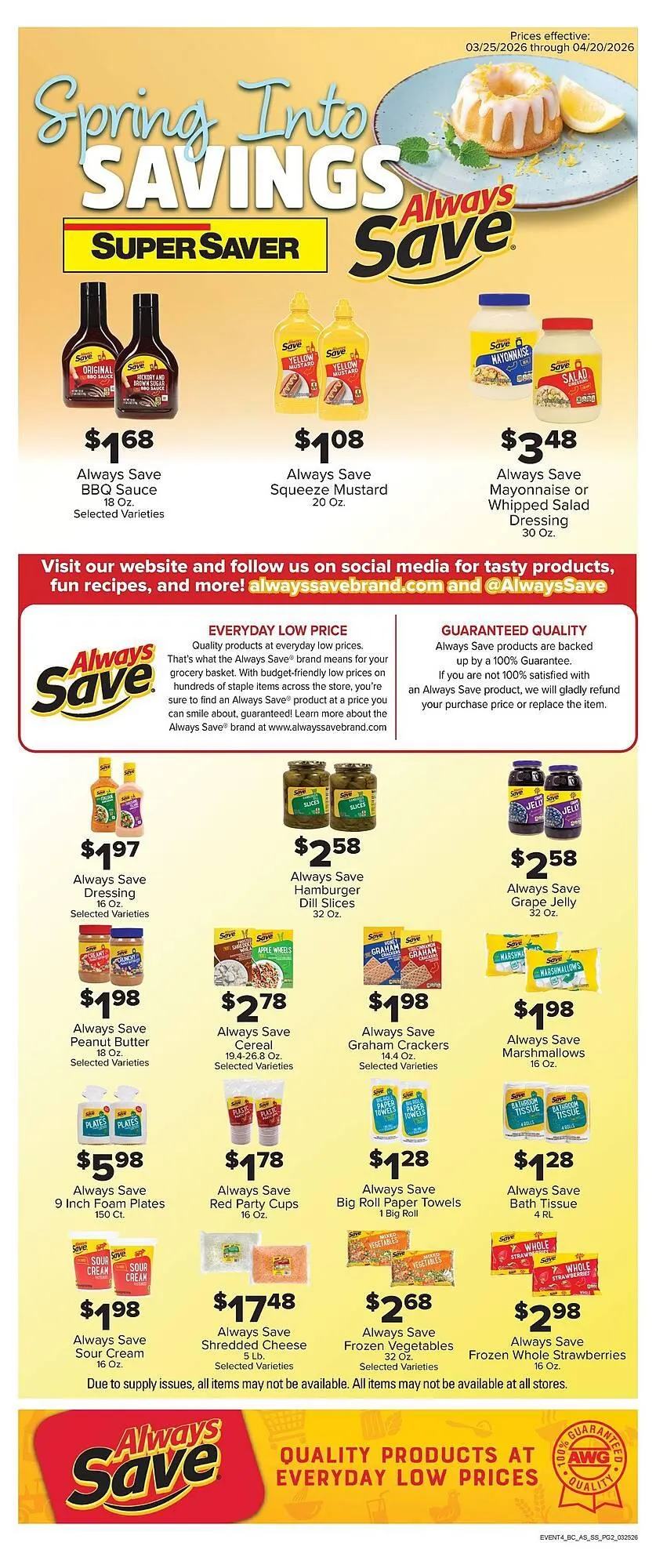Weekly ad Super Saver weekly ad from March 23 to April 19 2026 - Page 2
