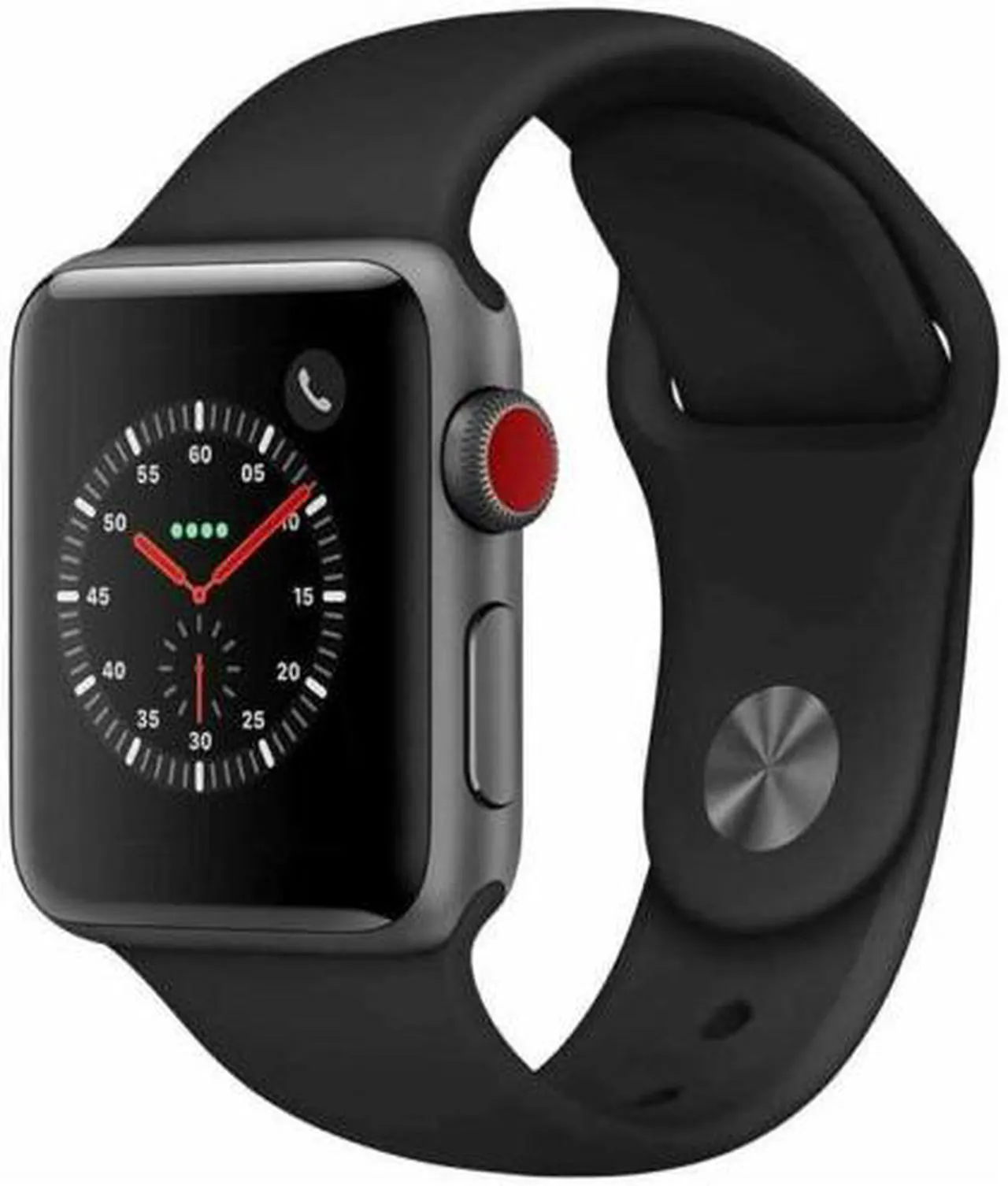 Apple Watch Series 3 42mm GPS - Space Gray Aluminum Case - Black Sport Band (2017) - Good Condition